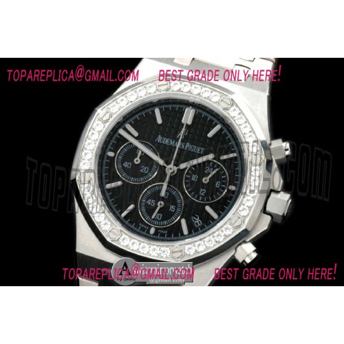 Audemars Piguet Royal Oak Chrono SS/SS Black Jap OS20 Quartz Audemars Piguet Royal Oak Chrono SS/SS Black Jap OS20 Quartz