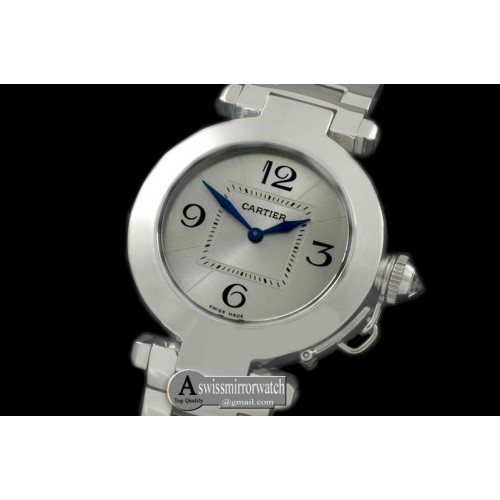 Cartier Pasha Ladies SS/SS White Swiss Ronde Quartz Cartier Pasha Ladies SS/SS White Swiss Ronde Quartz