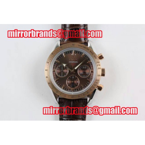 Omega Speedmaster '57 RG Brown Dial on Brown Leather Strap A7750 Omega Speedmaster '57 RG Brown Dial on Brown Leather Strap A7750