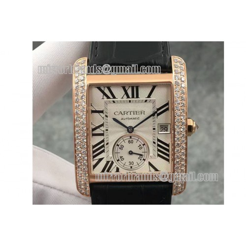 Cartier Tank MC 1904 RG/LE Diams White JF Asia 23J Cartier Tank MC 1904 RG/LE Diams White JF Asia 23J