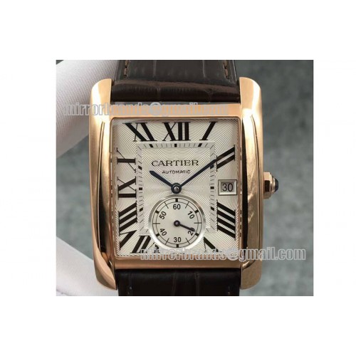 Cartier Tank MC 1904 RG/LE White JF Asia 23J