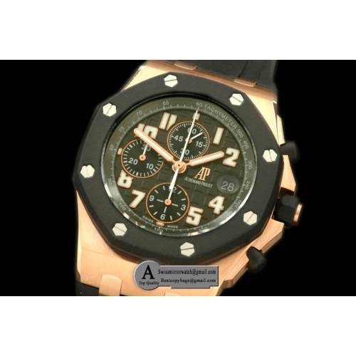 Audemars Piguet Royal Oak Chronograph RG RU Grey A-7750 Sec12