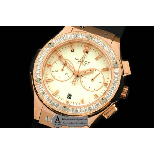 Hublot Ladies Classic Fusion Chrono Rose Gold Rubber White White Jap Qtz Replica Watches Hublot Ladies Classic Fusion Chrono Rose Gold Rubber White White Jap Qtz Replica Watches