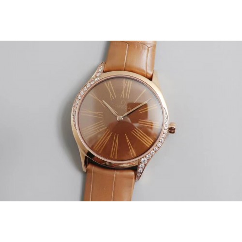 Ladies Omega De Ville Tresor Quartz 36mm WWF Best Edtion RG/LE Brown Dial Ladies Omega De Ville Tresor Quartz 36mm WWF Best Edtion RG/LE Brown Dial