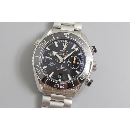 Omega Planet Ocean Master Chronometer OMF SS Black Polished Bezel Black Dial on SS Bracelet A9900 Omega Planet Ocean Master Chronometer OMF SS Black Polished Bezel Black Dial on SS Bracelet A9900