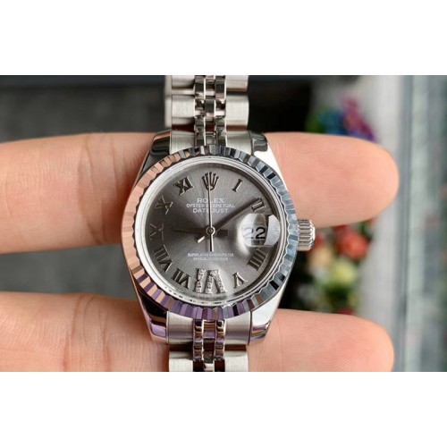 Ladies Rolex Datejust 28mm 279174 WF Best Edtion SS Fluted Bezel Gray Dial on SS Jubilee Bracelet Eta2671 Ladies Rolex Datejust 28mm 279174 WF Best Edtion SS Fluted Bezel Gray Dial on SS Jubilee Bracelet Eta2671
