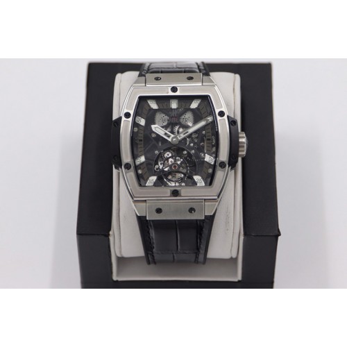 Hublot Big Bang Masterpiece SS JBF Skeleton Dial On Black Gummy Strap Asian Tourbillon Hublot Big Bang Masterpiece SS JBF Skeleton Dial On Black Gummy Strap Asian Tourbillon