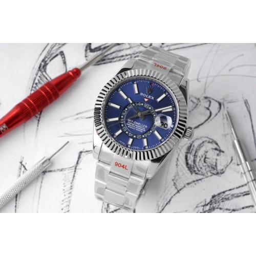 Rolex Sky-Dweller 326934 SS AIF Blue Dial on SS Bracelet A23J to 9001 Rolex Sky-Dweller 326934 SS AIF Blue Dial on SS Bracelet A23J to 9001
