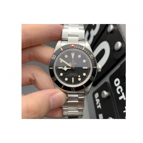 Tudor Black Bay Fifty Eight 39mm SS ZF 1:1 Best Edition Black Dial on SS Bracelet A2824