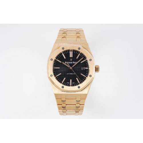 Audemars Piguet Royal Oak 41mm 15400 RG APSF 1:1 Best Edition Black Textured Dial on RG Bracelet SA3120 Super Clone V3 Audemars Piguet Royal Oak 41mm 15400 RG APSF 1:1 Best Edition Black Textured Dial on RG Bracelet SA3120 Super Clone V3