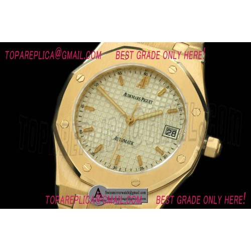 Audemars Piguet Royal Oak Automatic YG/YG White Asian Eta 2824-2