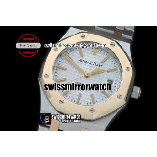 Audemars Piguet Royal Oak Jumbo Auto SS/YG TT White Swiss Eta 2824-2 Audemars Piguet Royal Oak Jumbo Auto SS/YG TT White Swiss Eta 2824-2