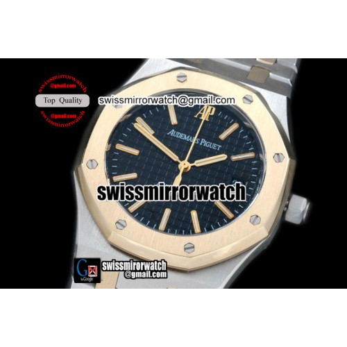 Audemars Piguet Royal Oak Jumbo Auto SS/YG TT Black Swiss Eta 2824-2 Audemars Piguet Royal Oak Jumbo Auto SS/YG TT Black Swiss Eta 2824-2