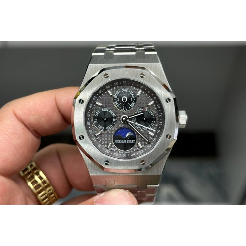 Audemars Piguet Royal Oak 41mm Complicated 26574 SS BBR Best Edition Gray Dial on SS Bracelet A5134