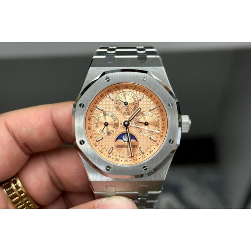 Audemars Piguet Royal Oak 41mm Complicated 26574 SS BBR Best Edition Gold Dial on SS Bracelet A5134