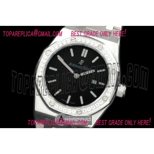 Audemars Piguet Royal Oak Ladies SS/SS Black S-Qtz Audemars Piguet Royal Oak Ladies SS/SS Black S-Qtz