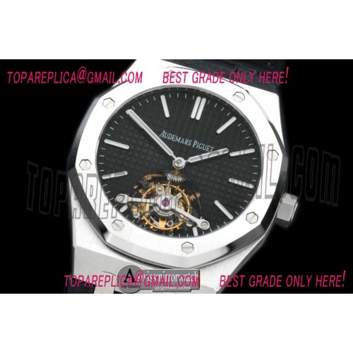 Audemars Piguet Royal Oak Tourbillon SS/LE Black Real Tourbillon