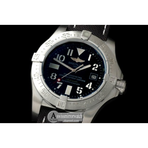 Breitling Seawolf SS/LE Black Num Asian 2813 21J