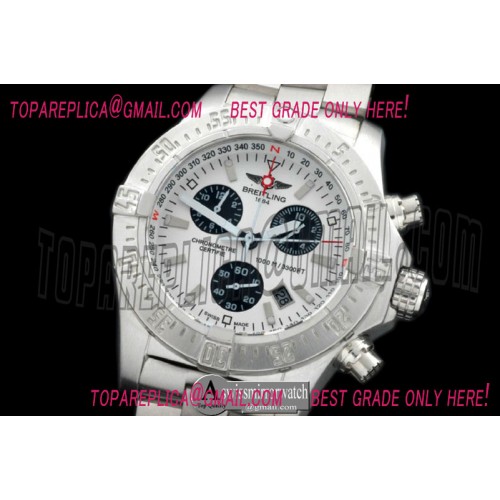Breitling Seawolf Chrono SS/NY White Stk Swiss Eta Qtz 251.262