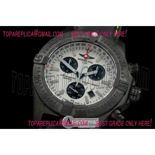 Breitling  Seawolf Chrono PVD/NY White Stk Swiss Eta Qtz 251.262