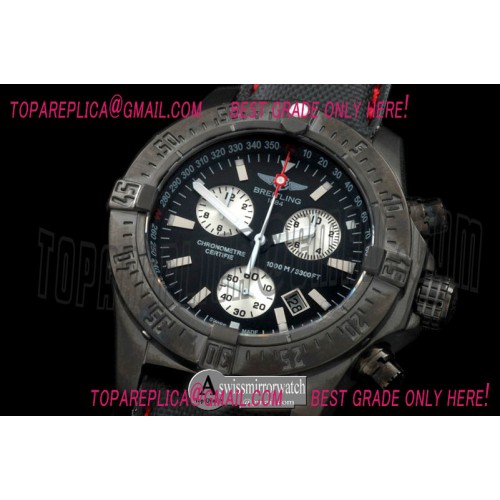 Breitling Seawolf Chrono PVD/NY Black Stk Swiss Eta Qtz 251.262 Breitling Seawolf Chrono PVD/NY Black Stk Swiss Eta Qtz 251.262