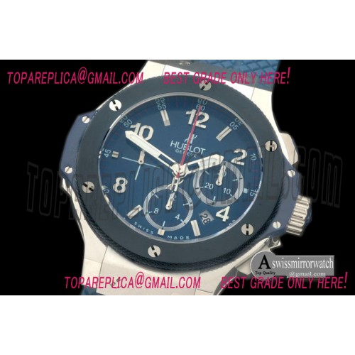 Hublot Big Bang Blue Limited Ed SS/LE Blue A-7750 Hublot Big Bang Blue Limited Ed SS/LE Blue A-7750