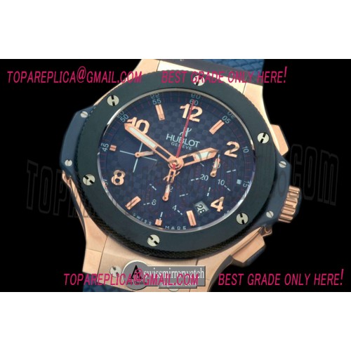 Hublot Big Bang Blue Limited Ed RG/LE CF Blue A-7750 Hublot Big Bang Blue Limited Ed RG/LE CF Blue A-7750