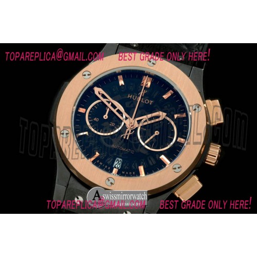 Hublot Classic Fusion Chrono PVD/RG/LE Blk Jap Quartz Hublot Classic Fusion Chrono PVD/RG/LE Blk Jap Quartz