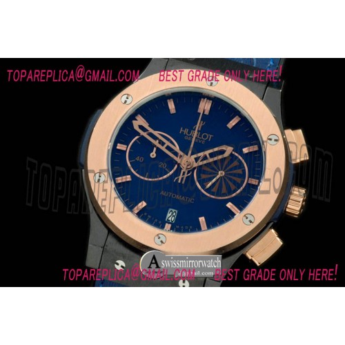 Hublot Classic Fusion Chrono PVD/RG/LE Blue CF Jap Quartz Hublot Classic Fusion Chrono PVD/RG/LE Blue CF Jap Quartz