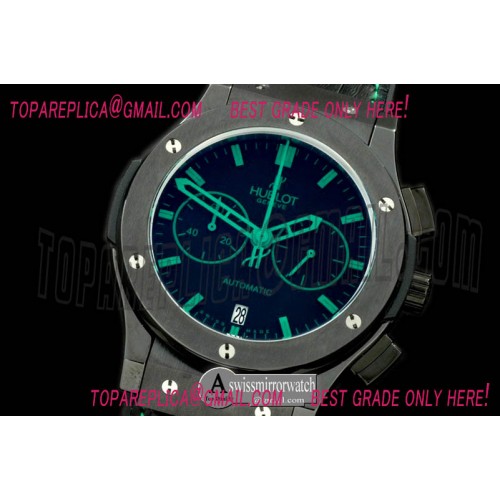 Hublot Classic Fusion Chrono PVD/LE All Blk Green Jap Quartz Hublot Classic Fusion Chrono PVD/LE All Blk Green Jap Quartz