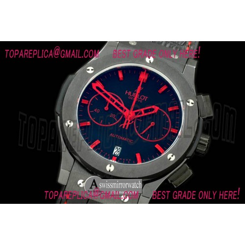 Hublot Classic Fusion Chrono PVD/LE All Blk Red Jap Quartz Hublot Classic Fusion Chrono PVD/LE All Blk Red Jap Quartz