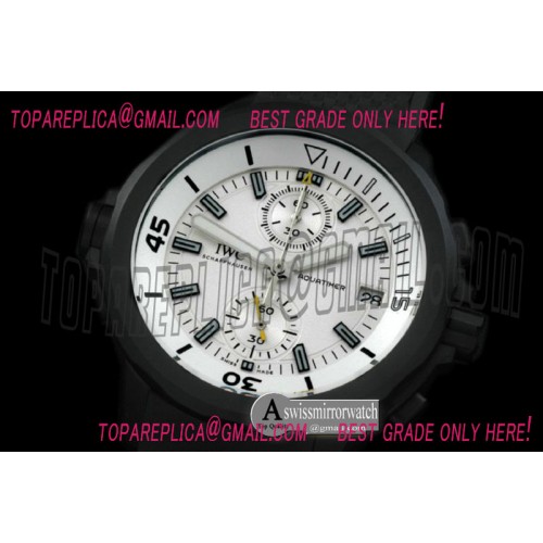 IWC 2013 Aquatimer PVD/RU White Jap Quartz