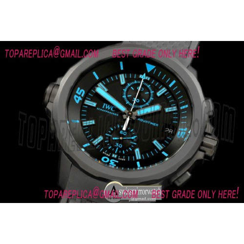 IWC 2013 Aquatimer PVD/RU Black/Blue Jap Quartz