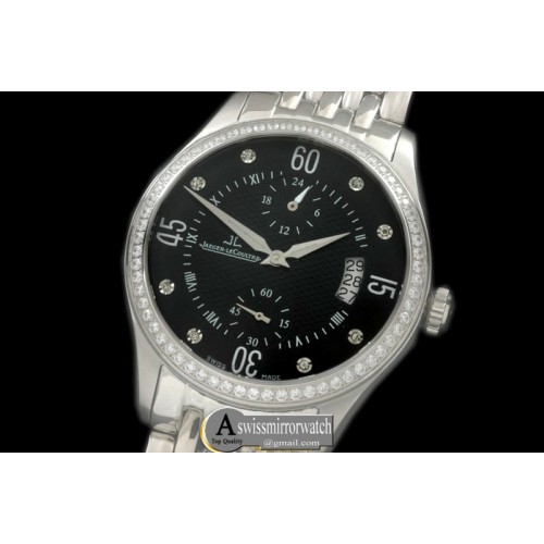 Jaeger-LeCoultre Master Duo Time SS/SS Black Asian 2824