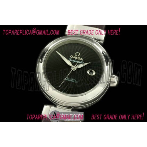 Omega Deville Ladymatic SS/LE Black J-9105 Omega Deville Ladymatic SS/LE Black J-9105