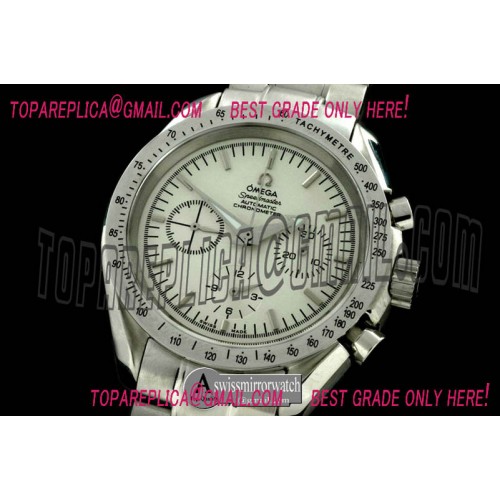 Omega Speedmaster Broad Arrow SS/SS White Venus 75 HW