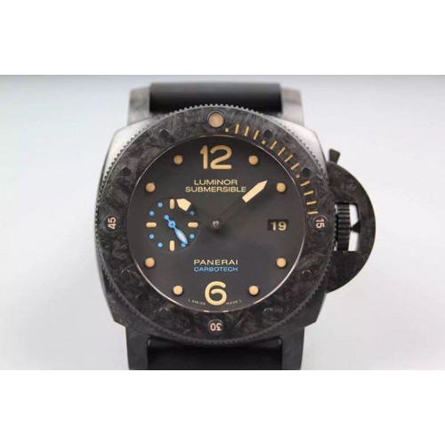 Panerai PAM 616 Forged Carbon V6F "Special Edition" on Black Rubber Strap P9000
