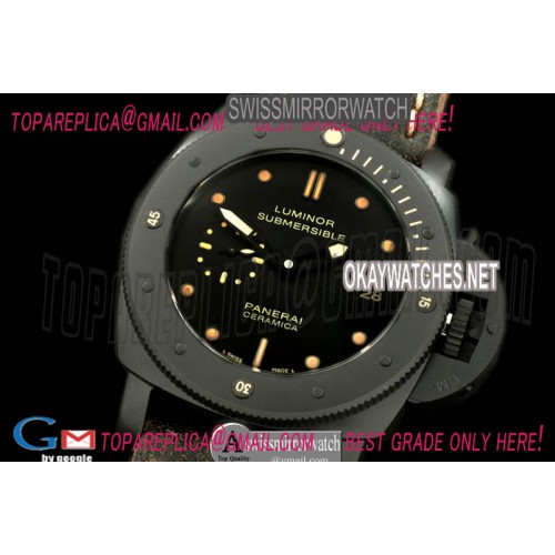 Panerai Pam 508 P Submersible DLC/LE Blk A7750/P9000 Panerai Pam 508 P Submersible DLC/LE Blk A7750/P9000