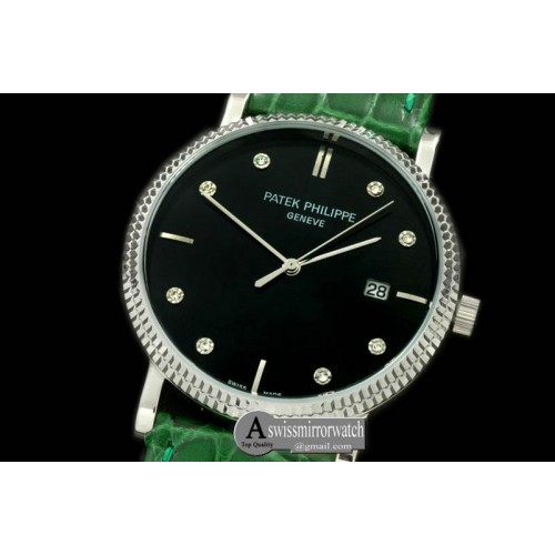 Patek Philippe 3919 Calatstrava SS/LE Black Diam Quartz Patek Philippe 3919 Calatstrava SS/LE Black Diam Quartz