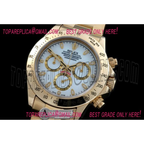 Rolex Daytona 116528 YG/YG White Stick A-7750 Sec@6