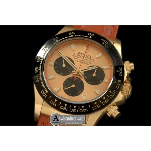 Rolex Daytona 116528 YG/LE Black Stk A-7750 Sec@6