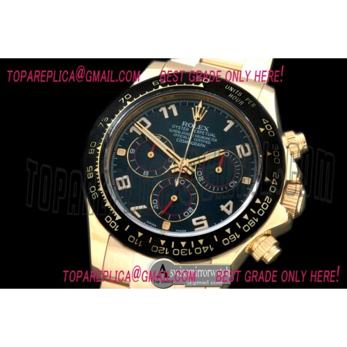 Rolex Daytona 116528 YG/YG Blue Num A-7750 Sec@6