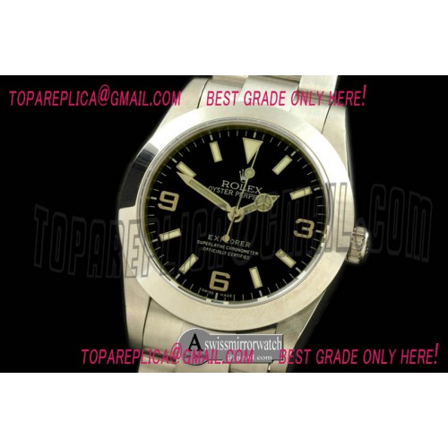 Rolex Explorer 1 SS Black Swiss Eta 2836/3131