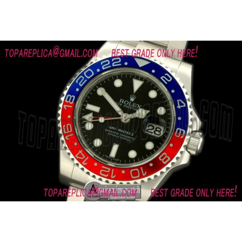Rolex SS/SS 2014 GMT Blue-Red Asian 2836 Rolex SS/SS 2014 GMT Blue-Red Asian 2836