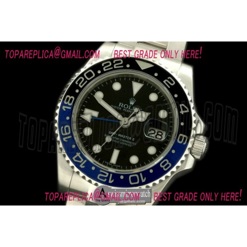 Rolex SS/SS 2013 GMT Blue-Black Asian 2836 Rolex SS/SS 2013 GMT Blue-Black Asian 2836