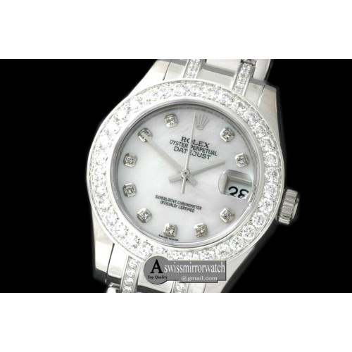 Rolex Diam Bez SS MOP Wht/Diam Asian Eta 2824