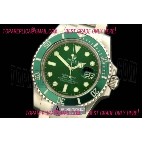 Rolex Submariner 116600LV Green Sub Swiss 2836/3135 Rolex Submariner 116600LV Green Sub Swiss 2836/3135