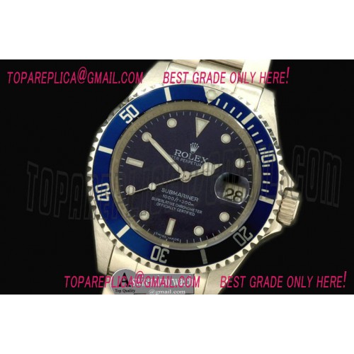 Rolex Submariner 16610 Blue SS Sub Swiss 2824/3135 Rolex Submariner 16610 Blue SS Sub Swiss 2824/3135