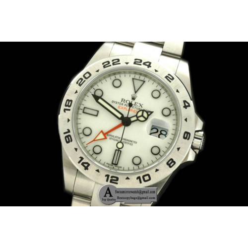 Rolex 2011 Explorer II 42mm 216570 White Replica Watches