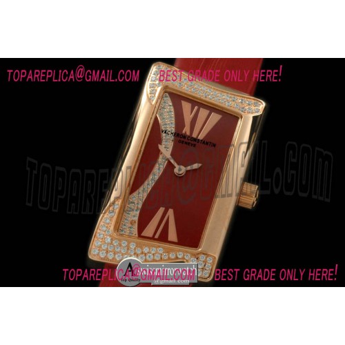 Vacheron Constantin 1972 Ladies RG/Diam/LE Red Swiss Qtz Vacheron Constantin 1972 Ladies RG/Diam/LE Red Swiss Qtz